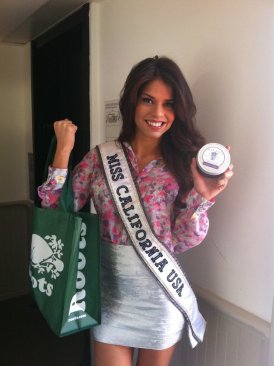 MISS CALIFORNIA USA AT THE WOW GIFT LOUNGE AT THE LUXE HOTEL ON FEBRUARY 18